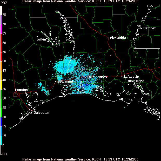 Rita Gulf Approach Radar