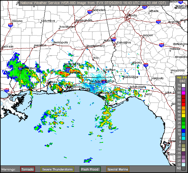 Tropical Storm Bonnie South Florida Approach (Radar)