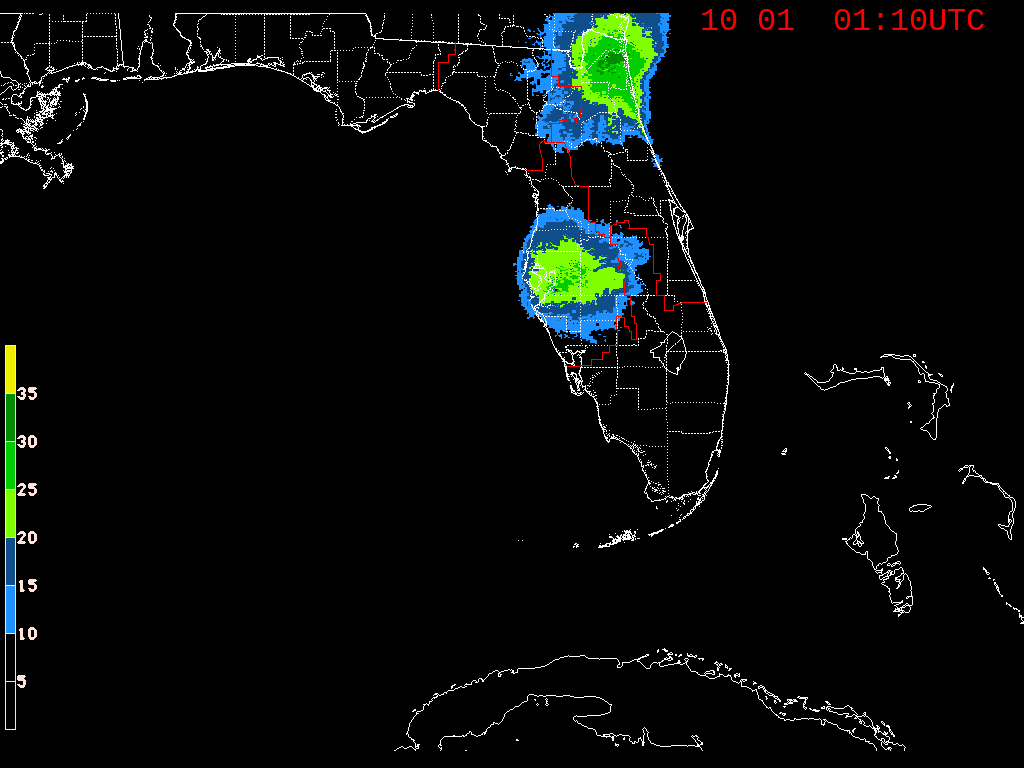 Florida Radar Recording From SFWMD for Ian (2022)