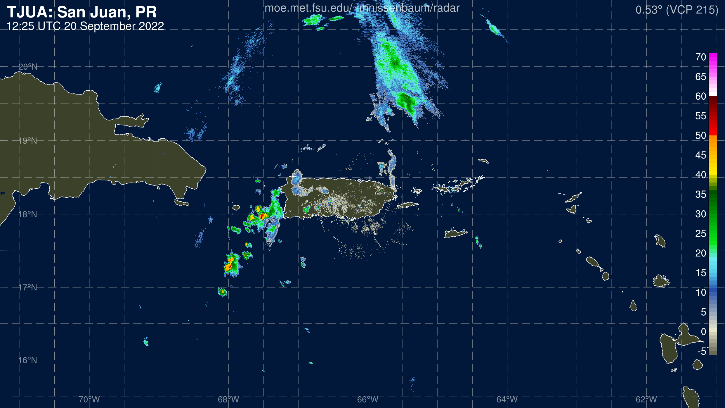 San Juan Radar Recording of Fiona (2022) Approach