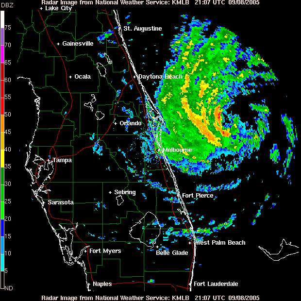 Melbourne Radar Ophelia