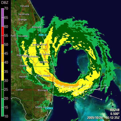 Level 3 Radar of Hurricane Wilma