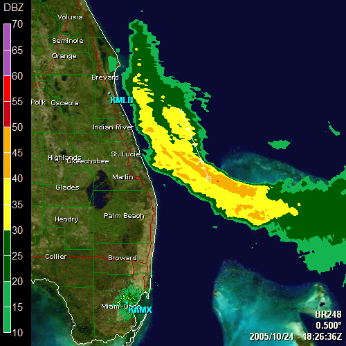 Level 3 Radar of Hurricane Wilma Level 3 Radar of Hurricane Wilma