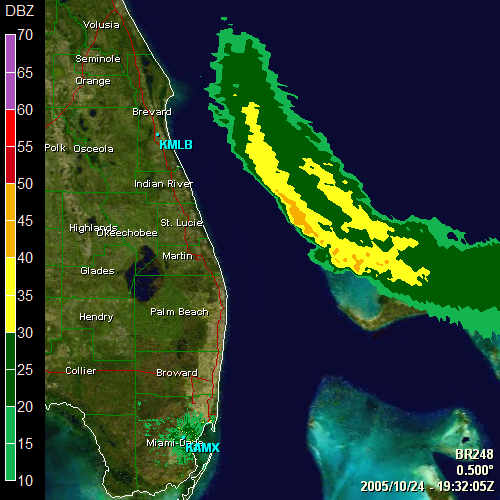 Level 3 Radar of Hurricane Wilma