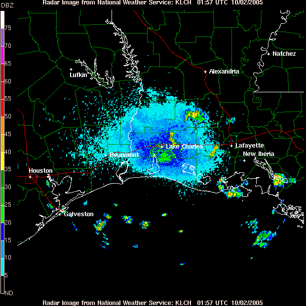 Rita Gulf Approach Radar
