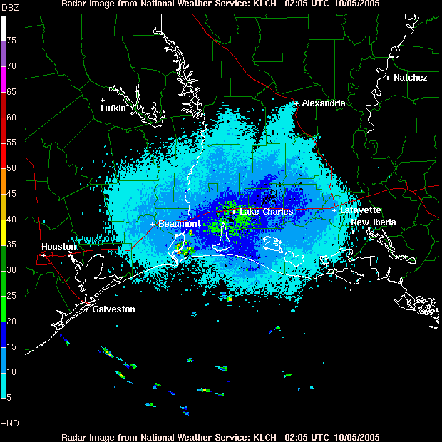 Rita Gulf Approach Radar