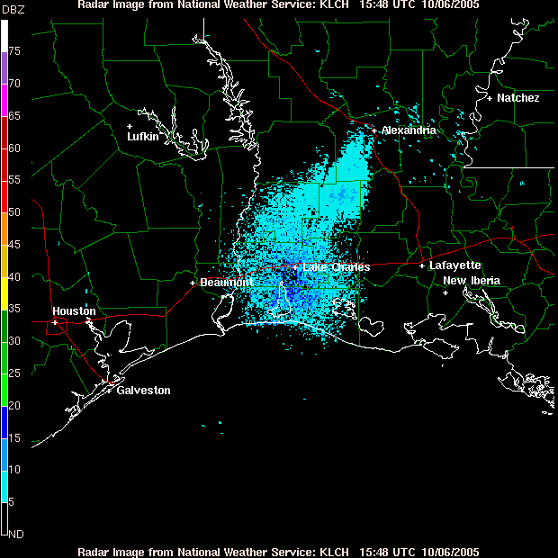 Rita Gulf Approach Radar
