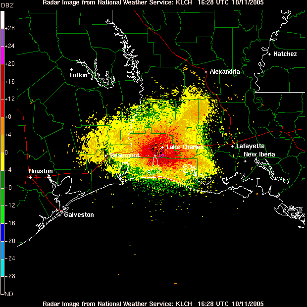 Rita Gulf Approach Radar