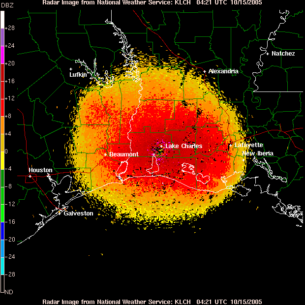 Rita Gulf Approach Radar