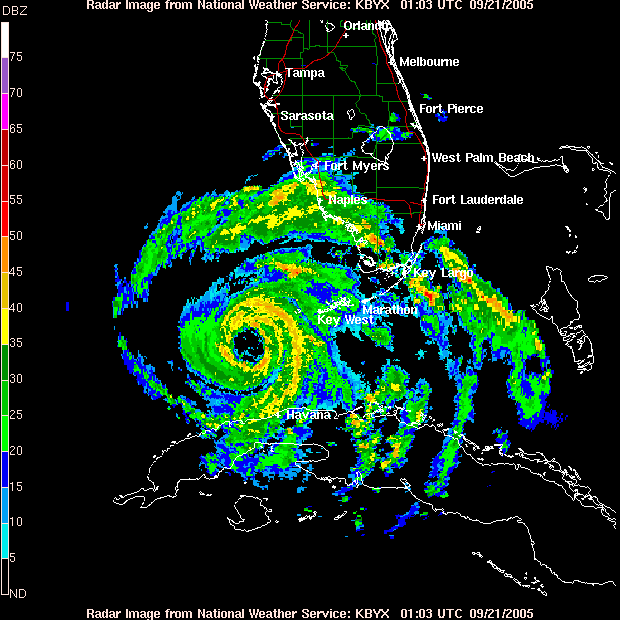 Rita Key West Radar recording Key West Radar Recording of Rita