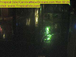 Mirror of Bourbon Street Webcam at Tropical Isle - Katrina (2005)