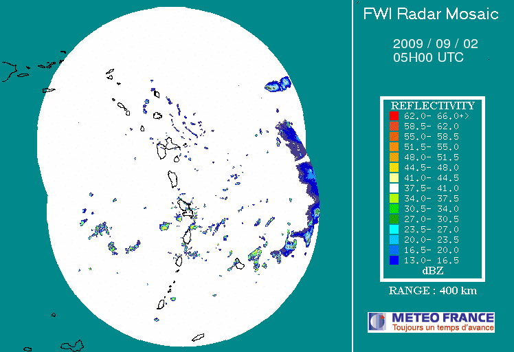 Martinique Radar Animation for Erika Approach