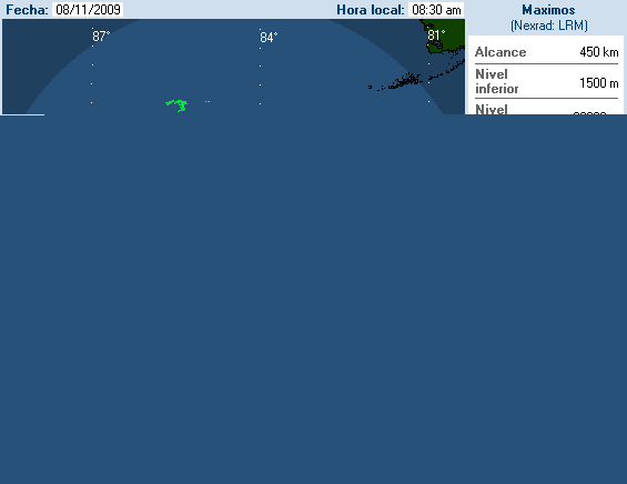 Ida (2009) West Cuban Radar w Cancun Radar