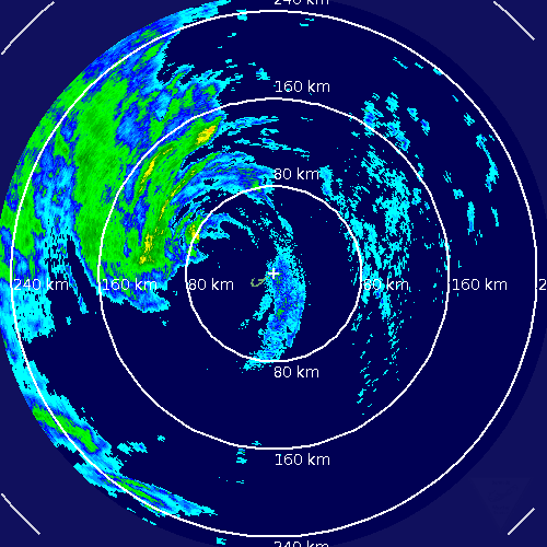 Bermuda Radar Recording of Hurricane Igor (2010) Approach