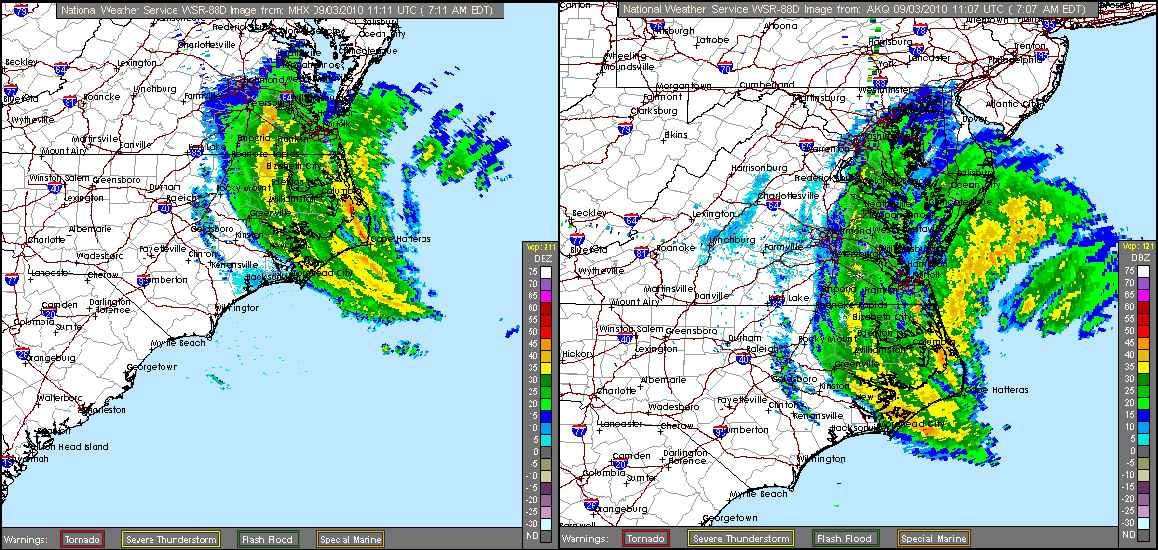Earl US Approach Radar+More Recording
