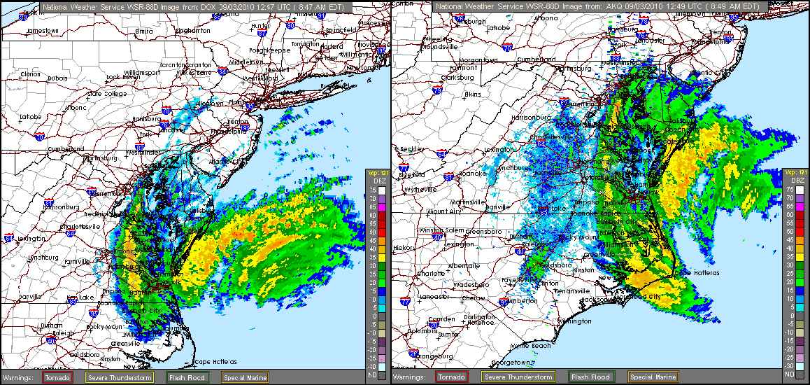 Earl US Approach Radar+More Recording