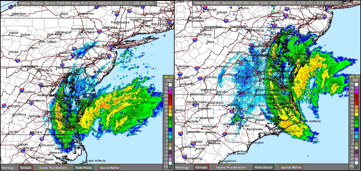 Earl US Approach Radar+More Recording