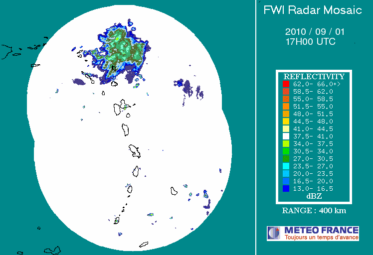 French Antilles Radar Animation for Fiona (2010) Approach French Antilles Radar Animation for Fiona (2010) Approach