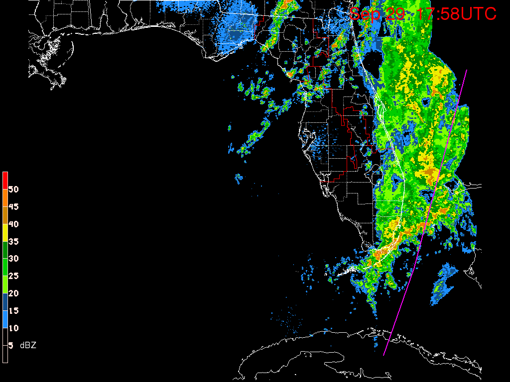 Florida Radar Recording From SFWMD for TD16/Nicole Approach