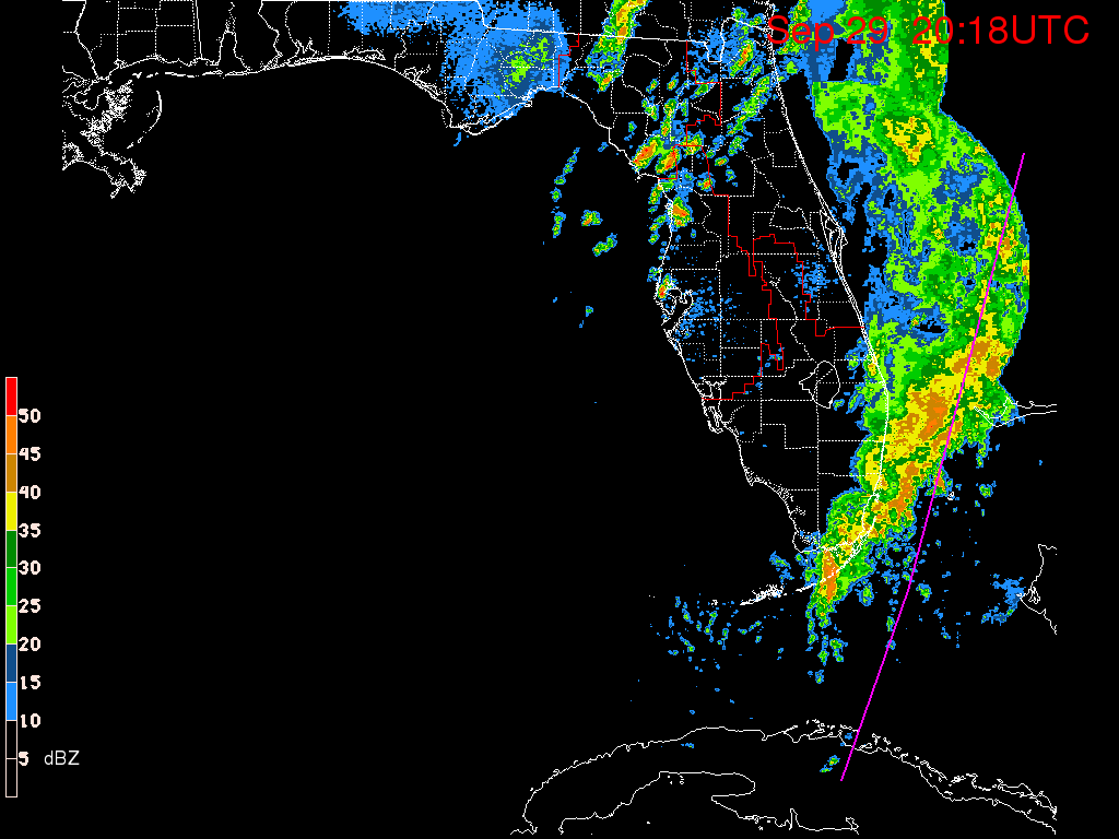 Florida Radar Recording From SFWMD for TD16/Nicole Approach