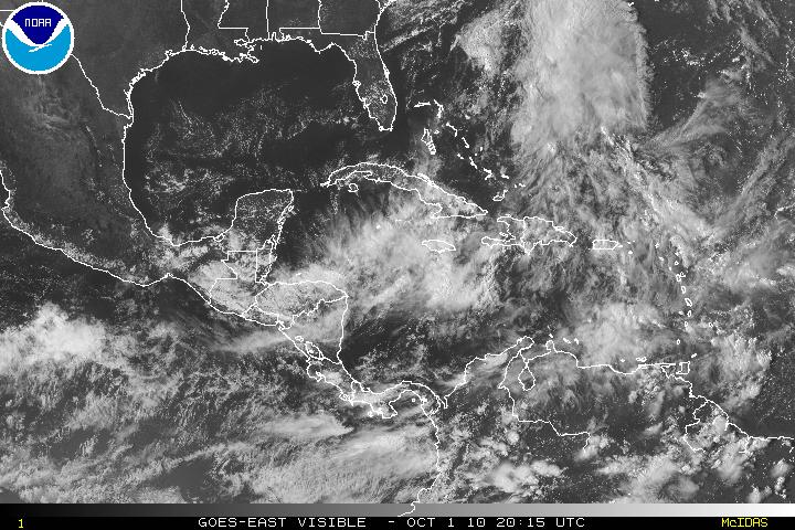 Western Caribbean Visible Satellite Loop Starting 9/26/2010