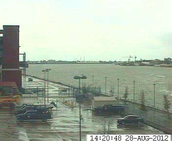 Erato Street Terminal Webcam, New Orleans, LA (Isaac 2012 Approach)