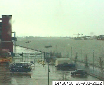 Erato Street Terminal Webcam, New Orleans, LA (Isaac 2012 Approach)