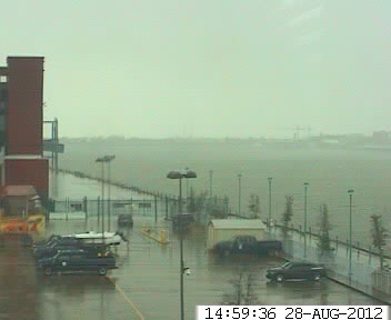 Erato Street Terminal Webcam, New Orleans, LA (Isaac 2012 Approach)
