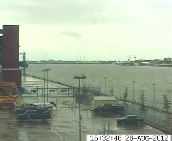 Erato Street Terminal Webcam, New Orleans, LA (Isaac 2012 Approach)