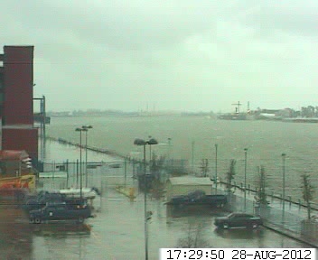 Erato Street Terminal Webcam, New Orleans, LA (Isaac 2012 Approach)