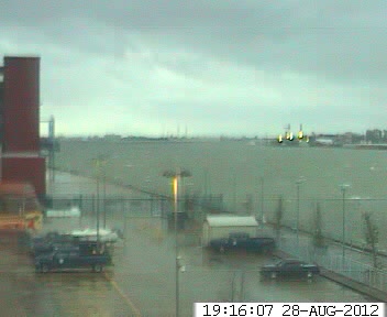 Erato Street Terminal Webcam, New Orleans, LA (Isaac 2012 Approach)