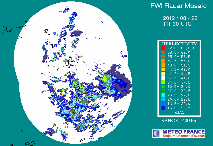 French Antilles Radar Animation for TD#9/Isaac (Aug 2012) Approach French Antilles Radar Animation for TD9/Isaac (Aug 2012) Approach