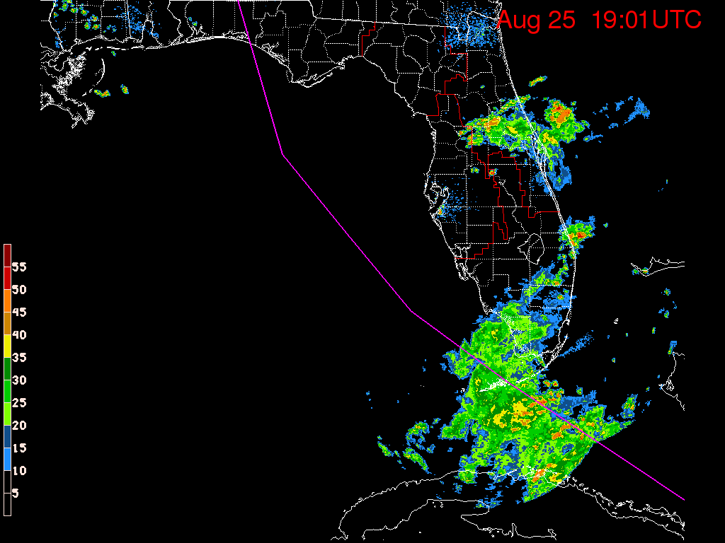 Florida Radar Recording From SFWMD for Isaac (2012) Approach
