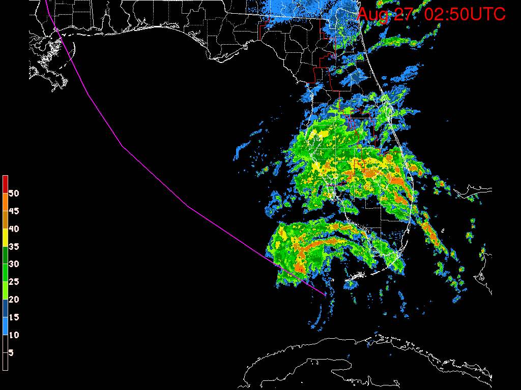 Florida Radar Recording From SFWMD for Isaac (2012) Approach