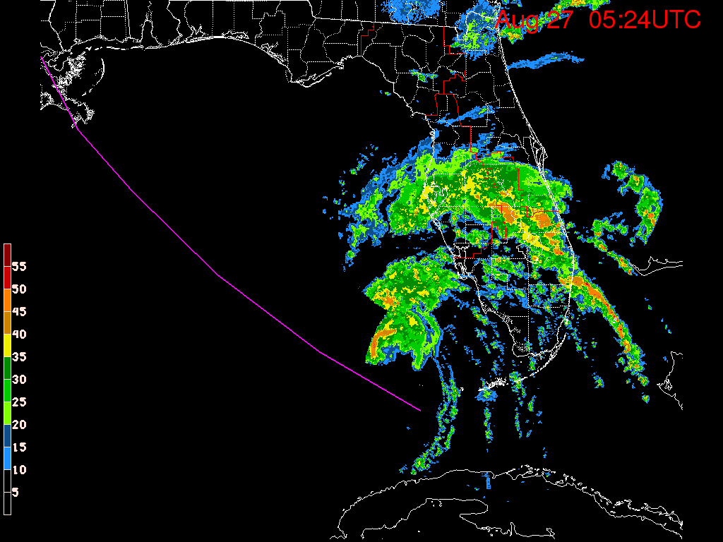 Florida Radar Recording From SFWMD for Isaac (2012) Approach