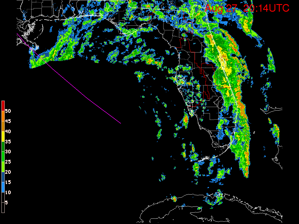 Florida Radar Recording From SFWMD for Isaac (2012) Approach