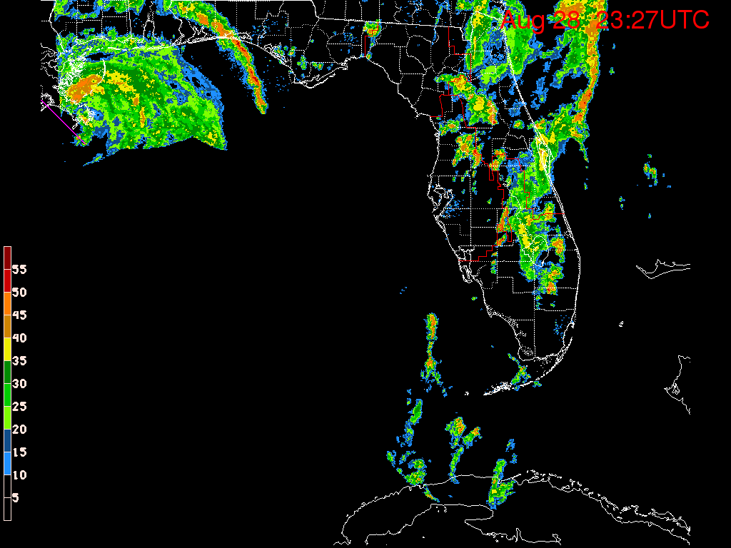 Florida Radar Recording From SFWMD for Isaac (2012) Approach