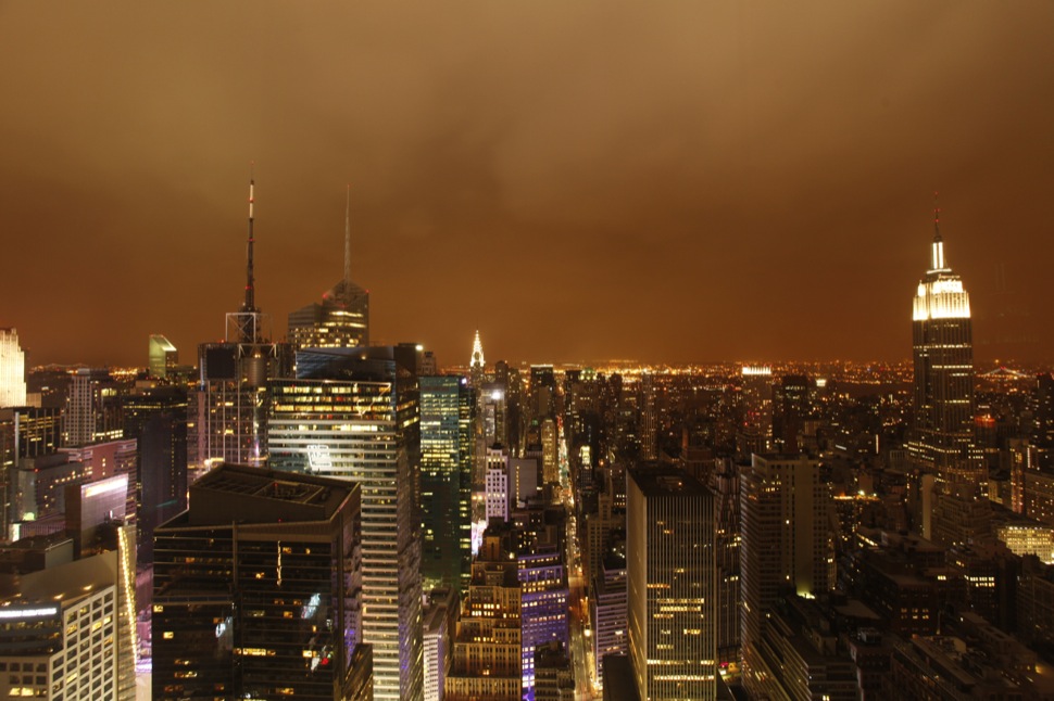 New York Times Shot of Sandy (2012) Approach to New York, NY