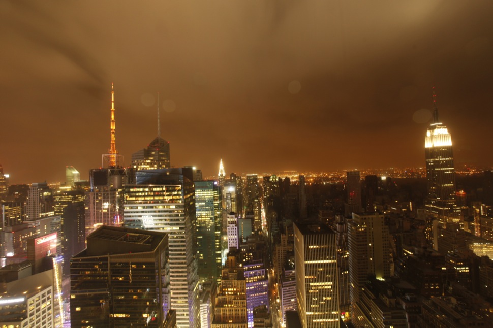 New York Times Shot of Sandy (2012) Approach to New York, NY