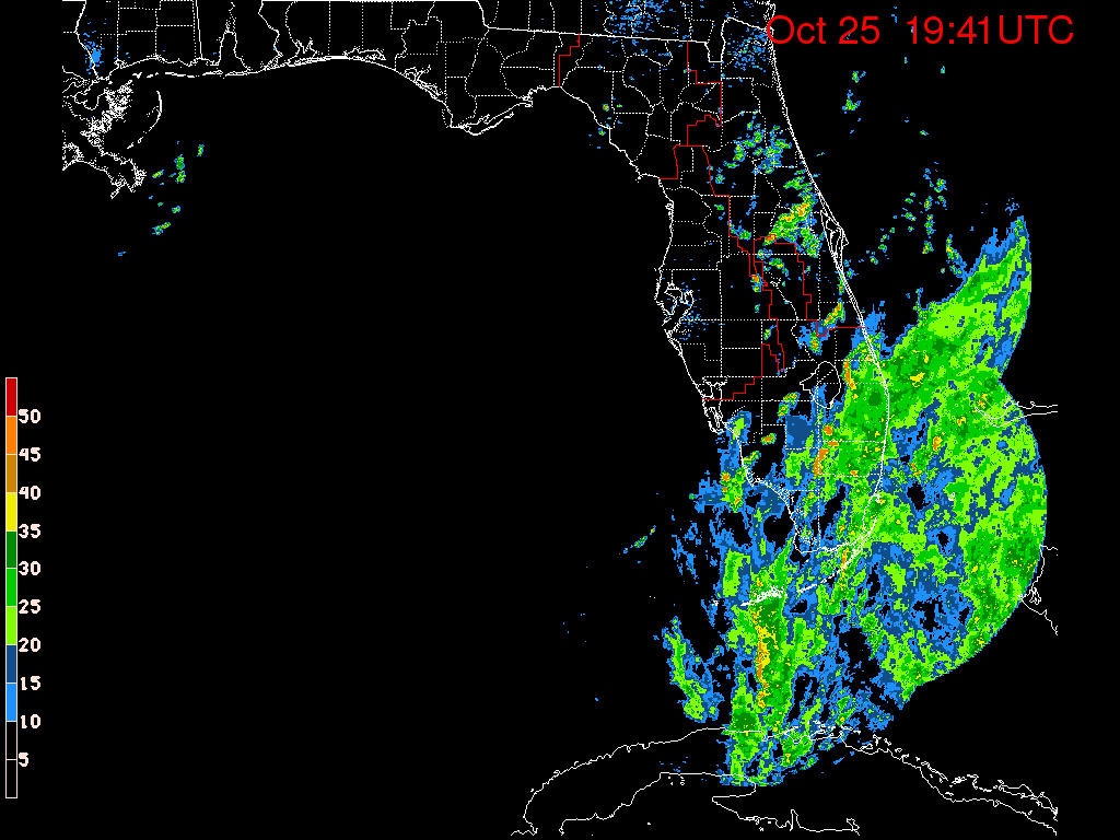 Florida Radar Recording From SFWMD for Sandy (2012) Approach
