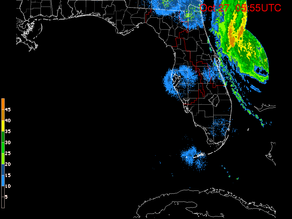 Florida Radar Recording From SFWMD for Sandy (2012) Approach