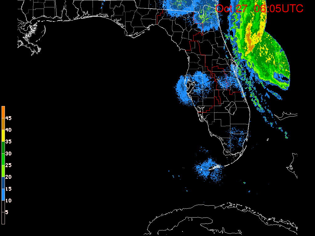 Florida Radar Recording From SFWMD for Sandy (2012) Approach