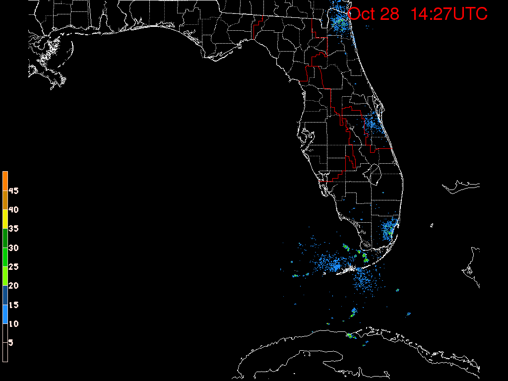 Florida Radar Recording From SFWMD for Sandy (2012) Approach