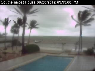 Florida Keys WebCams Southernmost House Key West (Isaac 2012 Approach)
