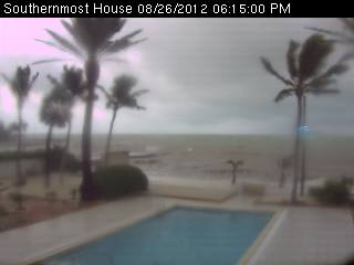 Florida Keys WebCams Southernmost House Key West (Isaac 2012 Approach)