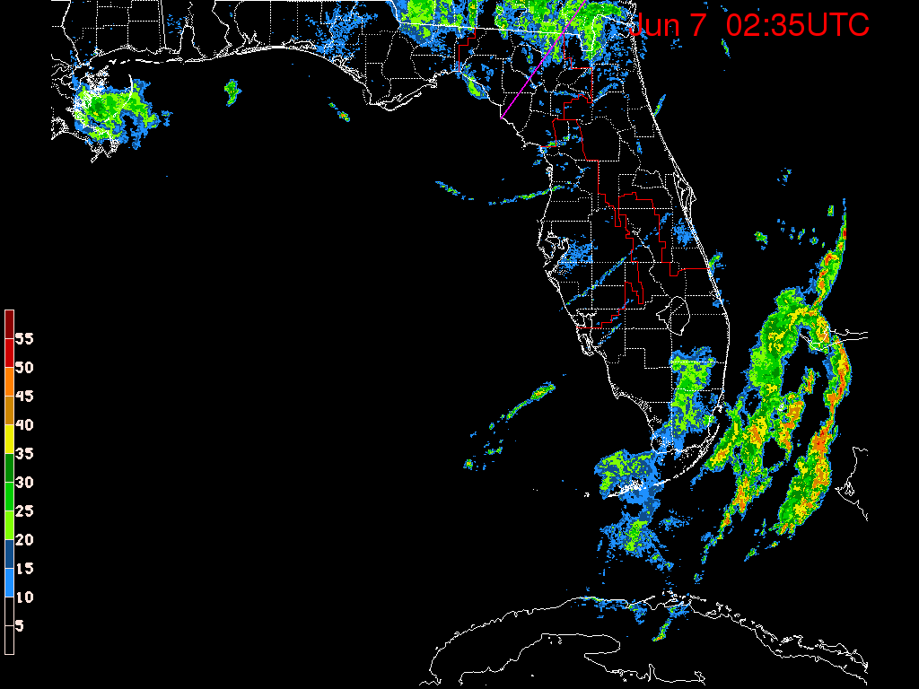 Florida Radar Recording From SFWMD for Andrea (June 2013) Approach Florida Radar Recording From SFWMD for Andrea (June 2013) Approach