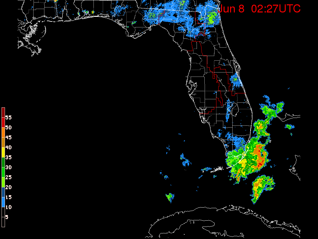 Florida Radar Recording From SFWMD for Andrea (June 2013) Approach Florida Radar Recording From SFWMD for Andrea (June 2013) Approach