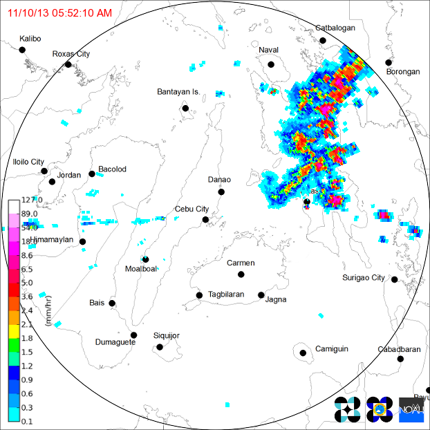 Western Pacific Typhoon Haiyan landfall radar Western Pacific Typhoon Haiyan landfall radar