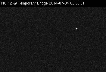 NCDOT camera looking at the NC 12 Temporary Bridge on the OBX Arthur (2014)