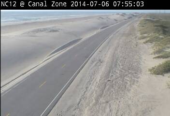 NCDOT camera at the NC 12 Canal Zone on the OBX Arthur (2014)
